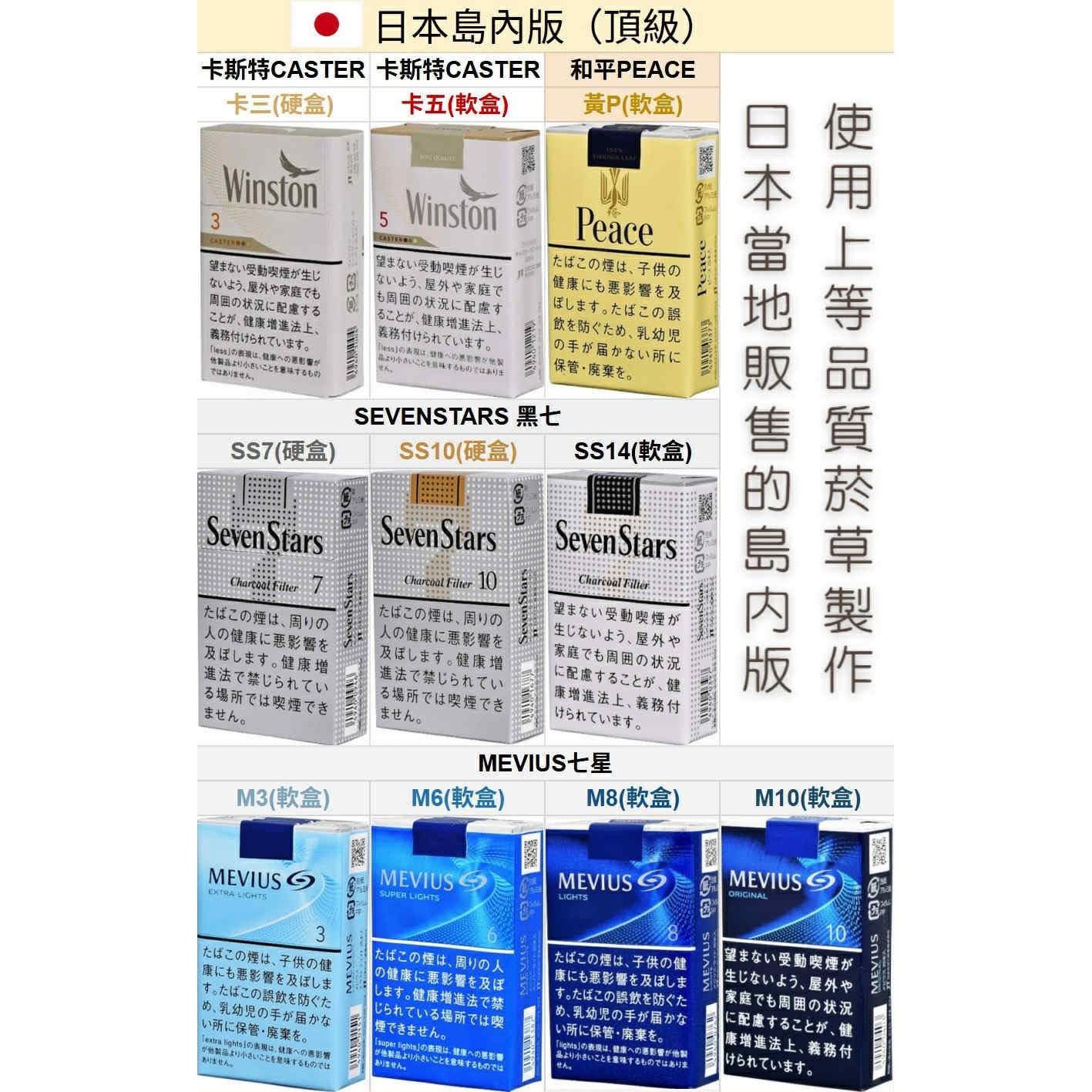 日本香菸|七星 七星藍/銀/柔和版/駱駝/卡斯特/和平|超商取貨付款:圖片 6