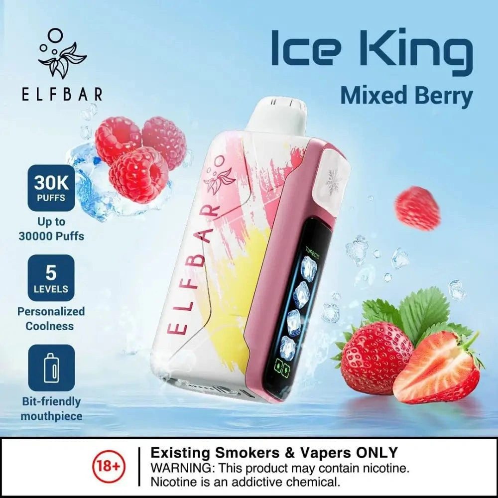 Elf Bar Ice King 30K拋棄式|五檔清涼度調節|30000口冰涼體驗:圖片 7
