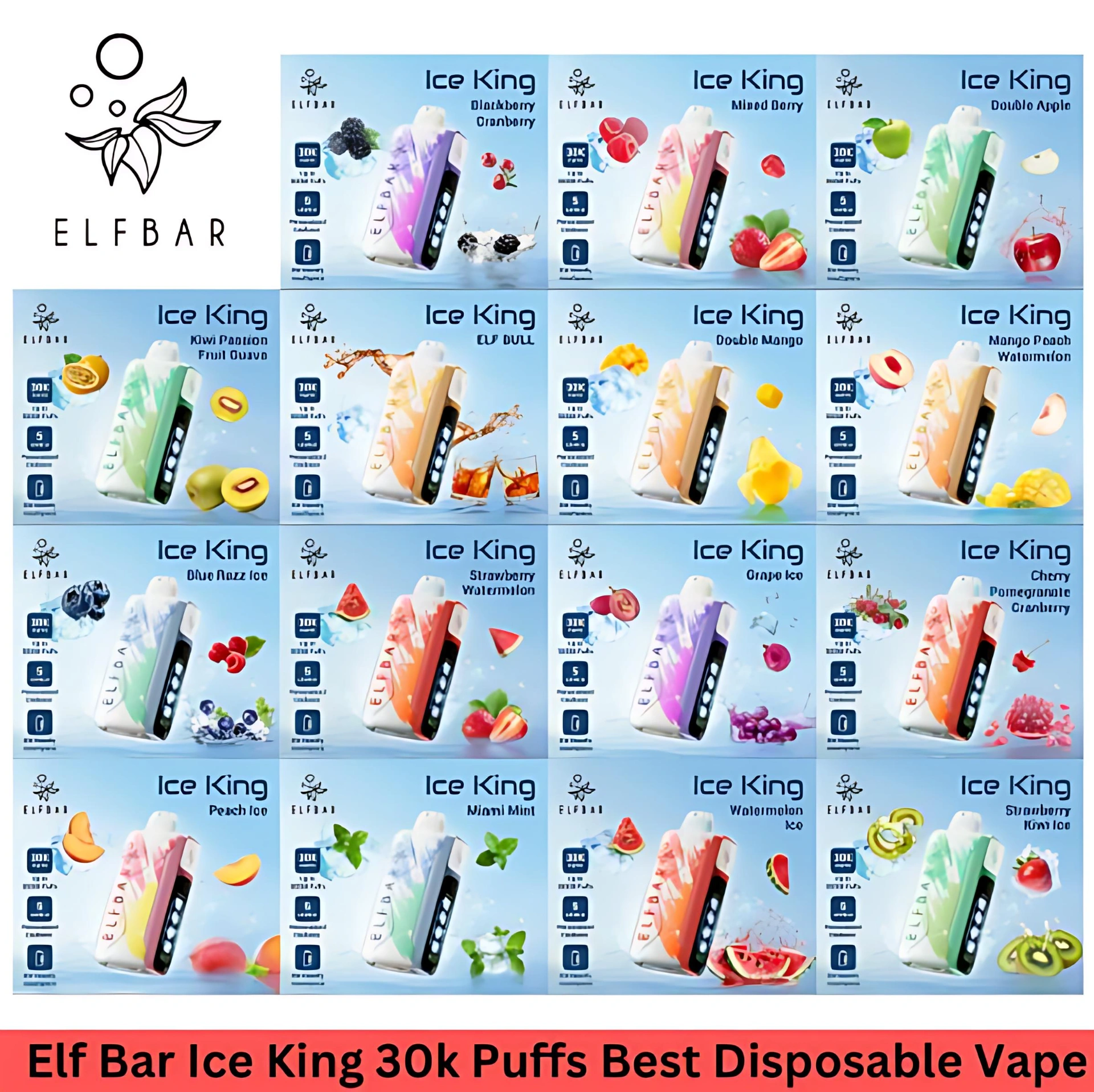 Elf Bar Ice King 30K拋棄式|五檔清涼度調節|30000口冰涼體驗:圖片 17