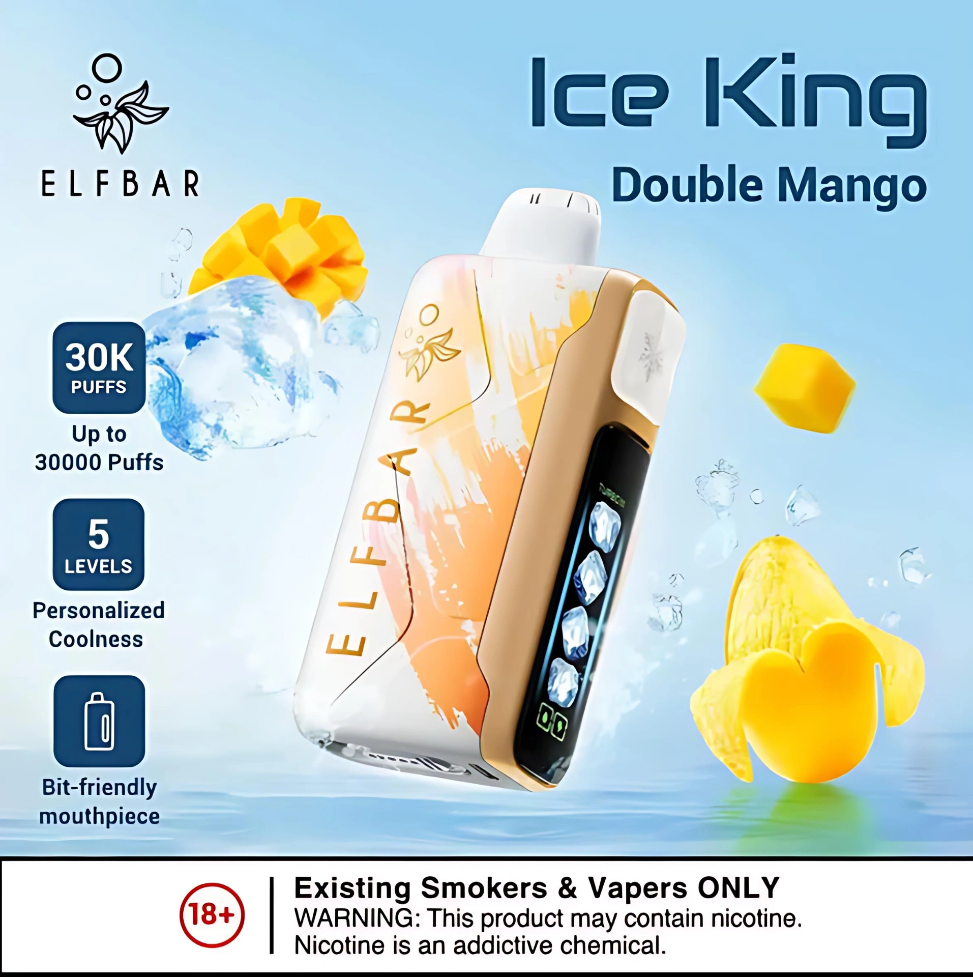 Elf Bar Ice King 30K拋棄式|五檔清涼度調節|30000口冰涼體驗:圖片 13